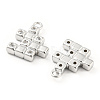 Brass Micro Pave Cubic Zirconia Charms KK-E090-36P-2