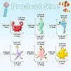 10Pcs 304 Stainless Steel Enamel Charms STAS-YW0003-43A-3