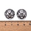 UV Plated ABS Bead Caps OACR-D316-04B-01-3