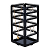 360 Degree Plastic Rotating Jewelry Organizer Display Stands EDIS-WH0022-11B-1