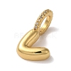 Brass Micro Pave Cubic Zirconia Pendants KK-K345-13V-G-2
