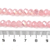 Baking Electroplate Glass Beads Strands DGLA-A039-J8mm-B08-4