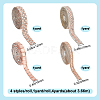4 Rolls 4 Styes Glass Self Adhesive Hotfix Rhinestone Ribbon Trimming DIY-DR0001-95A-2