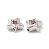 Brass Cubic Zirconia Beads KK-Q773-01P-03-2