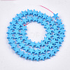 Spray Painted Non-magnetic Synthetic Hematite Beads Strands G-T116-21-03-2