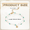 1Pc 316L Surgical Stainless Steel Anklets for Women AJEW-LP0006-74-2