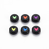Opaque Black Acrylic Beads MACR-S273-40-4