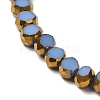 Electroplate Glass Beads Strands X-EGLA-P061-01A-08-3