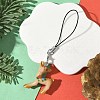 Christmas Theme Sika Deer Resin Mobile Straps HJEW-JM04057-1