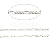 Rhodium Plated 925 Sterling Silver Figaro Chains STER-F052-03P-2