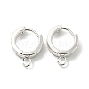 201 Stainless Steel Huggie Hoop Earrings Findings STAS-A167-01S-S-1