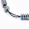 Electroplate Non-magnetic Synthetic Hematite Beads Strands G-L489-D01-2