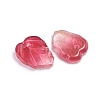 Two-Tone Transparent Glass Charms GLAA-H016-15F-2