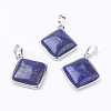 Natural Dyed Lapis Lazuli Pendants G-E420-05P-2