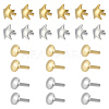 24Pcs 4 Style 925 Sterling Silver Flat Head Pins STER-ME0001-10-1
