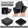 Square Kraft Paper Necklace Earring Storage Gift Boxes CON-WH0095-88A-4