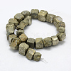 Natural Pyrite Beads Strands G-P322-20-3
