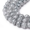 Spray Painted Glass Beads Strands GLAA-A038-C-49-3