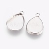 Tarnish Resistant 304 Stainless Steel Pendant Cabochon Settings LS-STAS-F167-23P-2