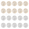 20Pcs 2 Colors 1-Hole ABS Plastic Shank Buttons BUTT-HY0001-06-1