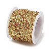 Rack Plating Brass Dapped Chains AJEW-Q153-03G-10-3
