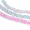 Transparent Painted Glass Beads Strands DGLA-A034-T1mm-A10-4