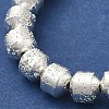 Electroplated Natural Lava Rock Beads Strands G-L606-B02-01F-2