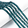 Electroplate Glass Beads Strands EGLA-A034-T6mm-B25-1