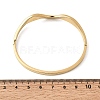 Curved 304 Stainless Steel Hinged Bangles for Women BJEW-B168-07G-5