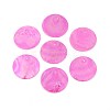 AB Color Plated Capiz Shell Pendants SSHEL-T008-01D-1