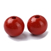 Wood Large Hole European Beads WOOD-D027-01A-1