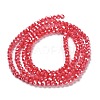 Electroplate Opaque Glass Beads Strands EGLA-A035-P3mm-A03-2