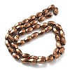 Electroplated Synthetic Magnetic Hematite Beads Strands G-P545-G01-02D-2