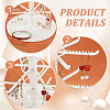 4 Tier Rotatable Plastic Earring Display Tree Stands ODIS-WH0038-41-4