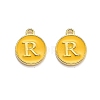 Golden Plated Alloy Enamel Charms LS-ENAM-Q437-13R-1