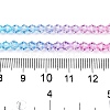 Gradient Color Baking Paint Glass Bead Strands DGLA-A039-T4mm-A07-5