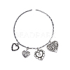 100pcs 10 Style Tibetan Style Alloy Charms TIBEP-CJ0001-39-8
