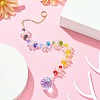 Teardrop Glass Pendants Decoration HJEW-TA00039-3