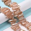 Natural Quartz Crystal Points Beads Strands G-K181-B26-5