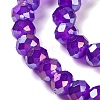 Baking Electroplate Glass Beads Strands DGLA-A039-J10mm-B05-3