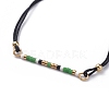 (Jewelry Parties Factory Sale)Adjustable Braided Bead Bracelets BJEW-JB04853-03-2