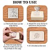 Clear Acrylic Soap Stamps DIY-WH0438-001-7