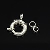 Sterling Silver Spring Ring Clasps X-STER-L014A-08-2