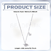1Pc Alloy Crystal Rhinestone Star Planet Pendant Necklaces for Women NJEW-LP0003-20P-2
