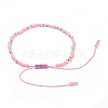 Adjustable Nylon Thread Braided Beads Bracelets BJEW-JB04377-02-3