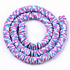 Handmade Polymer Clay Beads Strands CLAY-R091-8mm-01-2