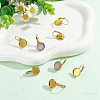 40Pcs 304 Stainless Steel Leverback Earring Settings STAS-SC0021-50-4