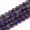 Natural Amethyst Beads Strands G-R446-4mm-20-1