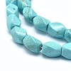 Dyed Natural Turquoise Beads Strands G-G768-01-2