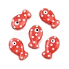 Handmade Porcelain Beads X-PORC-B009-03O-1
